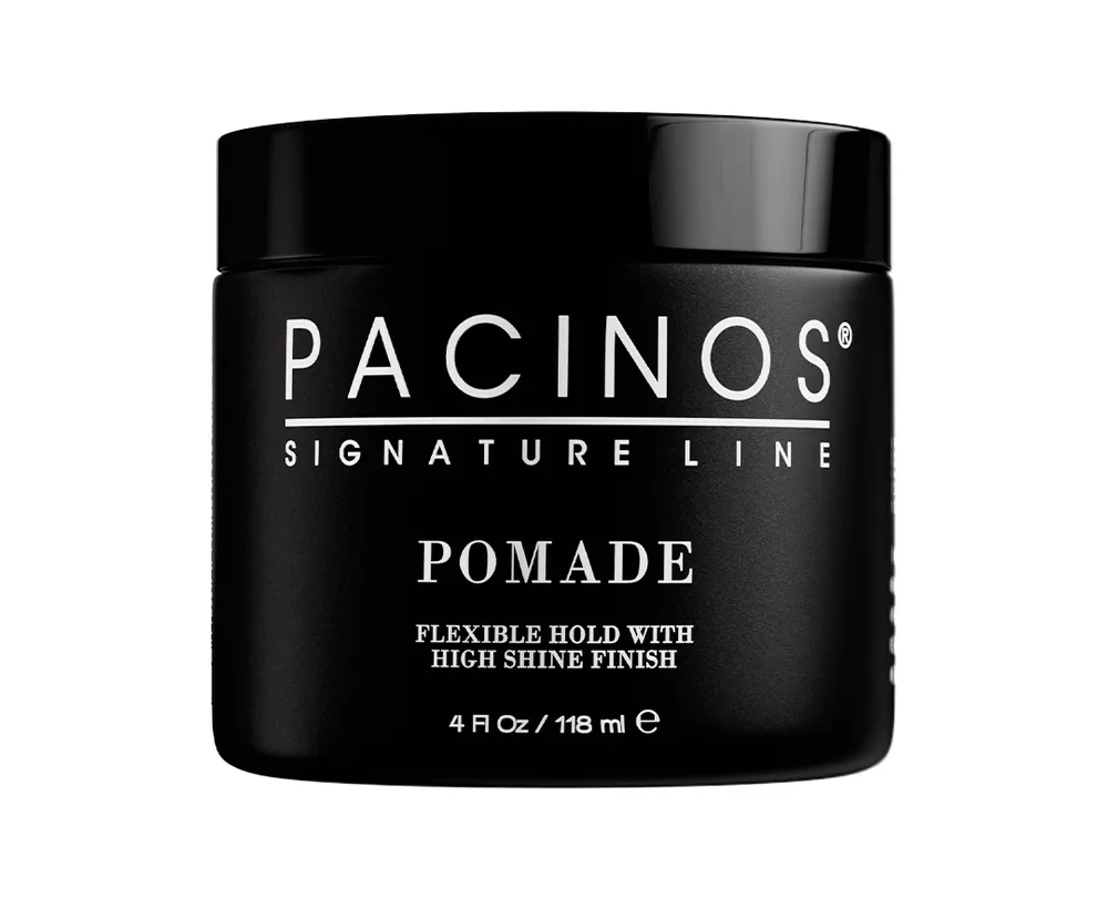 pomade flexible hold with high shine finish